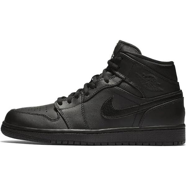 Air Jordan 1 Mid 'Black White' 554724-034 US 12.5