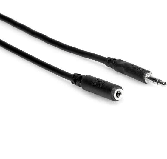 Hosa MHE-110 3.5mm TRS Headphone Extension Cable (10ft)