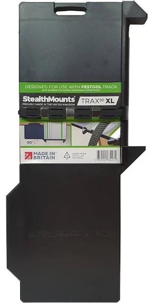 StealthMounts TRAX90 XL Track Saw Square For Festool | 90° Right Angle Plunge Saw Guide Rail Angle Stop, (TSS-L-FT-1)