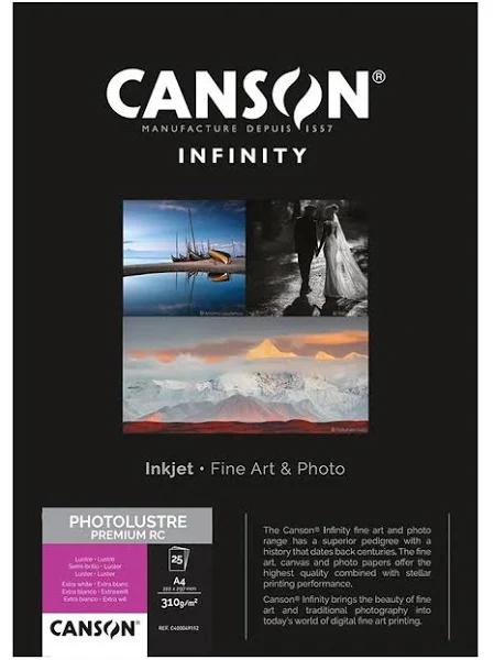 Canson Infinity Lustre Premium Rc 310gsm A4 - 200 Sheets