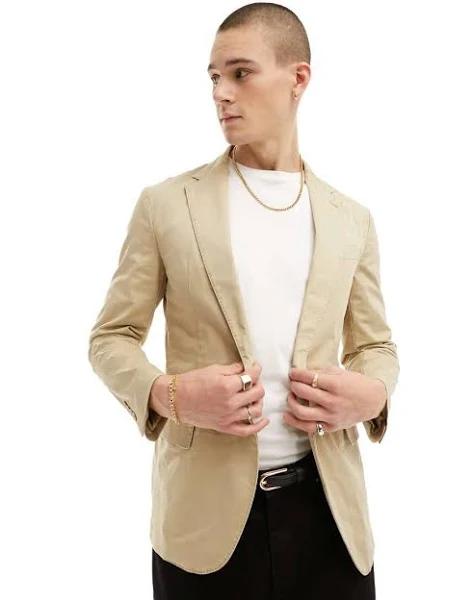 Polo Ralph Lauren Modern Stretch Chino Suit Jacket in Beige 42