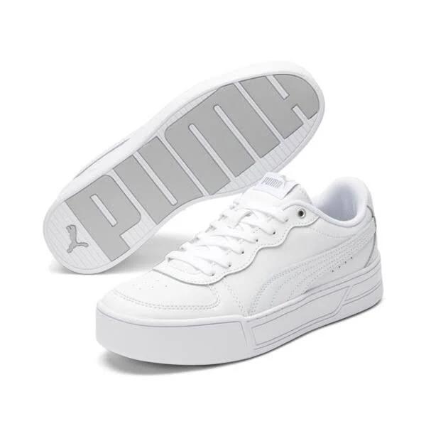 Skye Women's Sneakers in White/Silver, Size 10.5, Textile by Puma