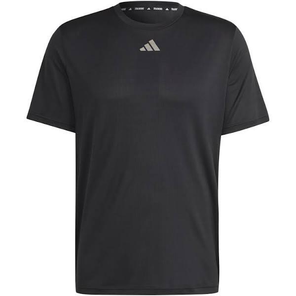 Adidas HIIT Slogan Training T-Shirt in Black M