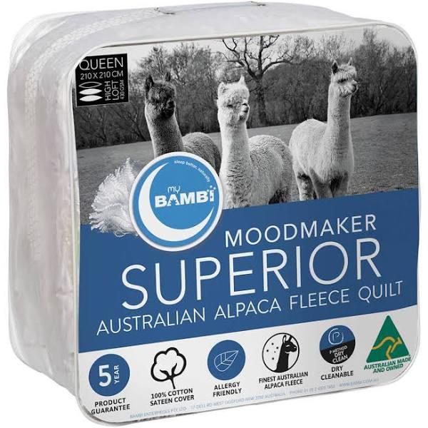 Bambi Moodmaker Superior Alpaca 430GSM High Loft Quilt - Super King