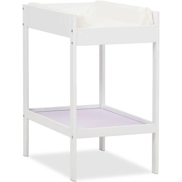 Madelyn Change Table With Pad White - Modern Wooden