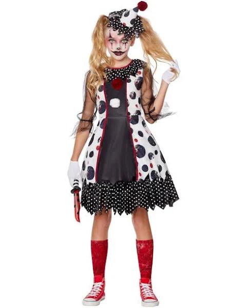 Creepy Clown Girls Halloween Costume