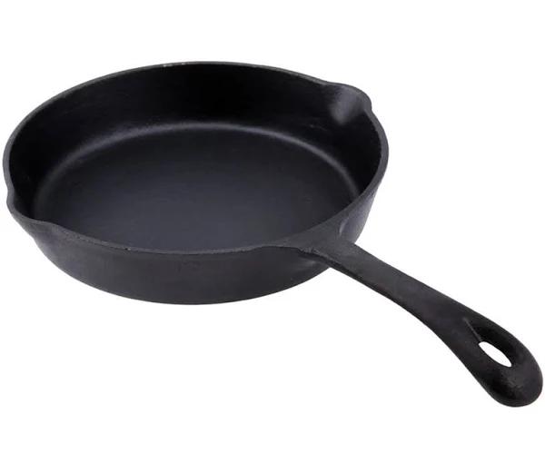 Gourmet Kitchen Cast Iron Pan with Vegetable Oil Coating - 20cm