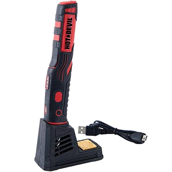 Hot Devil Cordless Rechargeable Soldering Iron - HDRSI