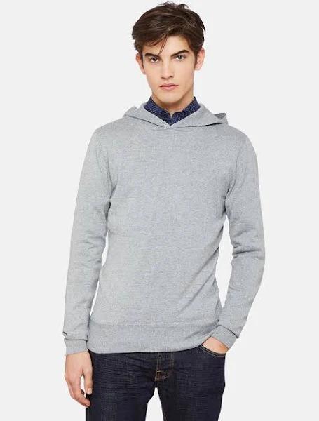 Oxford Shop - Louie Hoodie Knitwear Urban Melange Grey / XXL