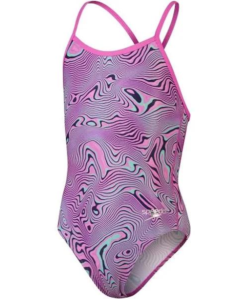 Speedo Girls Allover V-Back AU 12 / GB 13-14 Multi