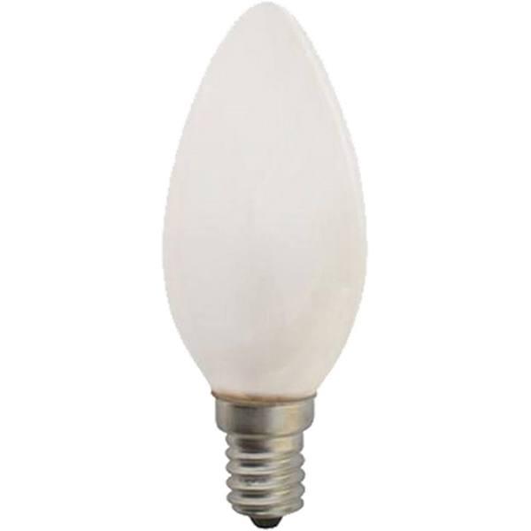 CLA Energy Saving Halogen Candle Globe Frosted 18W 240V BA15D