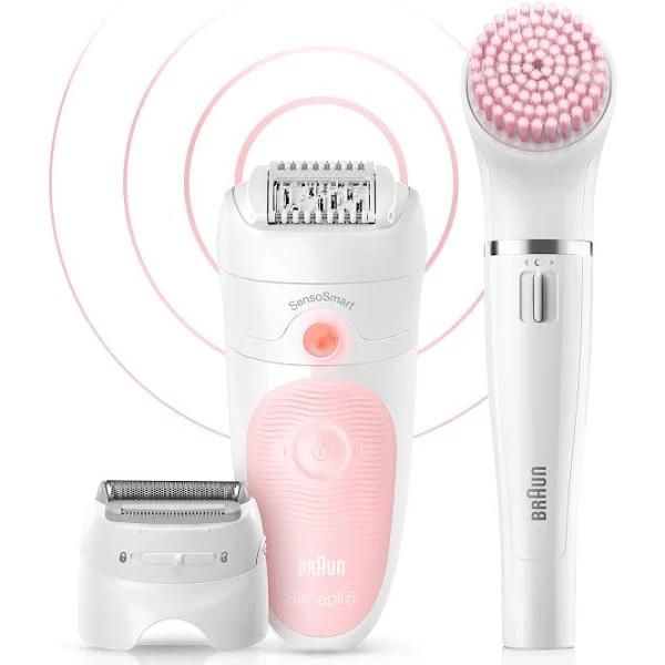 Braun Silk-épil 5 Wet&Dry Silk-épil Beauty Set 5 5-885 Starter 4-in-1 Cordless Wet & Dry Hair Removal - Epilator, Shaver, Trimmer, Face