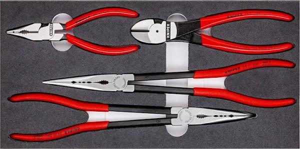 Knipex 4 Piece Mixed Plier Foam Tray Set 002001V16