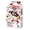 Instax Mini Heart Sketch Film 10pk