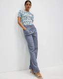 David Lawrence malabar Linen Blend Pant in Chambray Blue 12