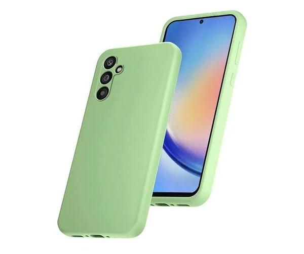 ZUSLAB Galaxy A35 Case Nano Silicone Shockproof Gel Rubber Bumper Protective Cover for Samsung (2024) - Mint Green