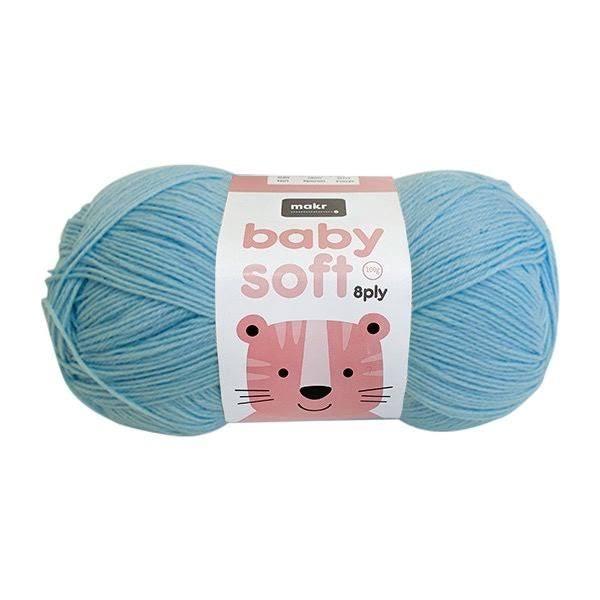 Makr Baby Soft Crochet & Knitting Yarn 8ply, Icypole- 100g Acrylic Nylon Blend Yarn