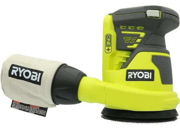 Ryobi P411 One+ 18 Volt 5 Inch Cordless Battery Operated Random Orbit Power Sander (battery Not Included / Power Tool Only)