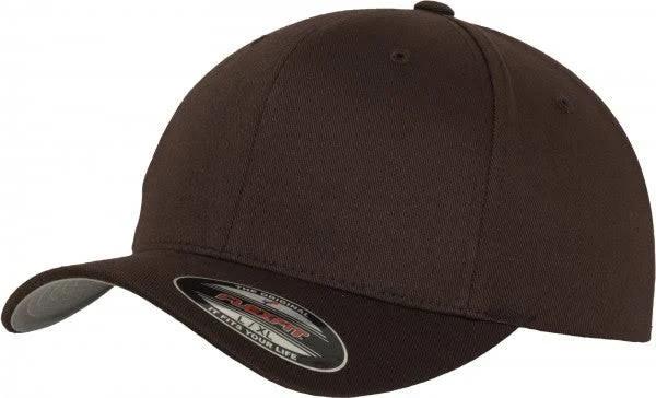 Flexfit Wooly Combed Stretchable Cap - Brown