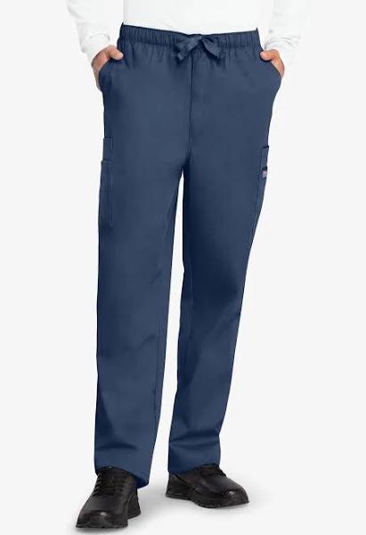 Cherokee Workwear Scrubs Men's Short Cargo Pants - 2x - Navy