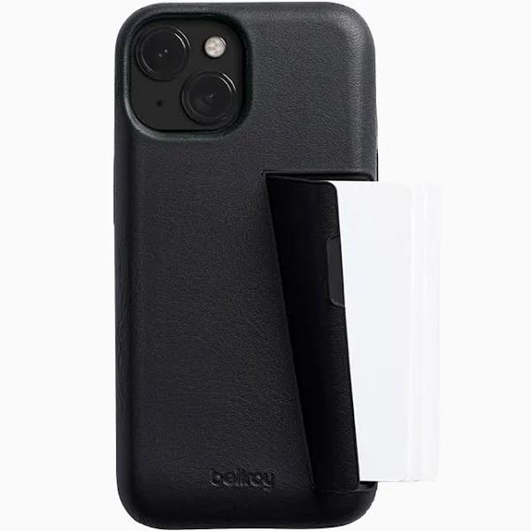 Phone Case 3 Card | Leather Phone Case Wallet For iPhone | Black