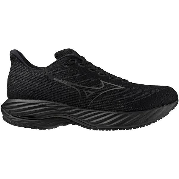 Womens Mizuno Wave Rider 28, Black/Quiet Shade/Ebony / 11