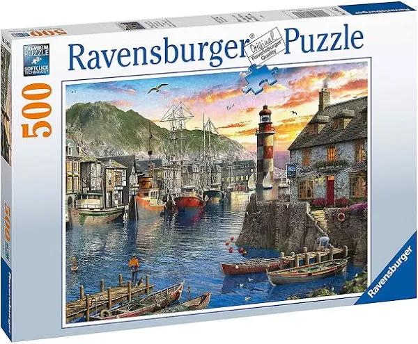 Ravensburger - Sunrise at The Port 500pc - Jigsaw Puzzle