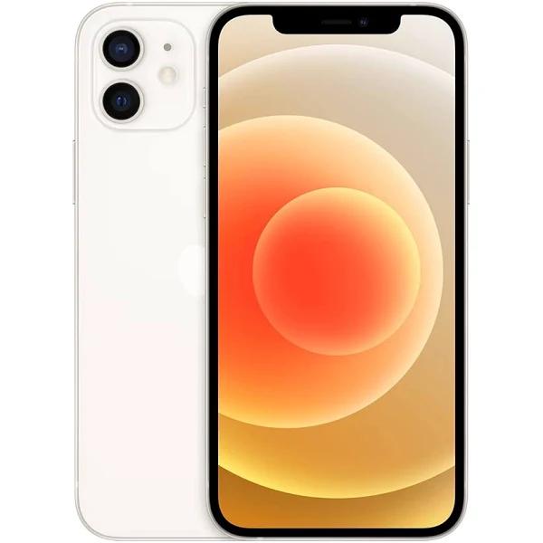 Apple iPhone 12 - 5G Smartphone - Dual-SIM / Internal Memory 64 GB - OLED Display - 6.1" - 2532 x 1170 Pixels - 2x Rear Cameras 12 MP, 12 MP - Front Camera 12 MP - White