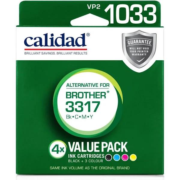 Calidad Brother LC3317 BCMY Ink Cartridge 4 Pack