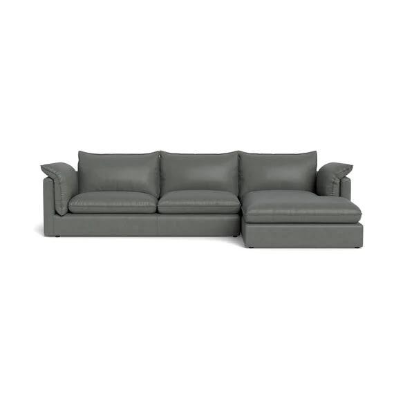 Sorrento Leather Modular Sofa Anchor by Freedom, 100% Leather