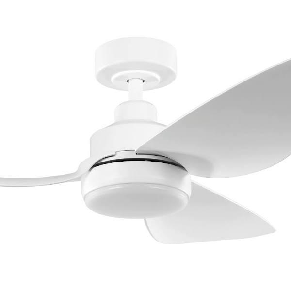 Eglo Torquay DC Ceiling Fan With CCT LED Light - Matte White 42"