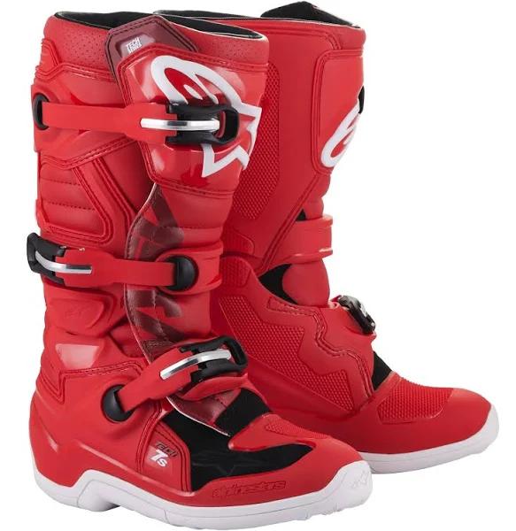 Alpinestars Tech 7S Youth Boots (3, Red)