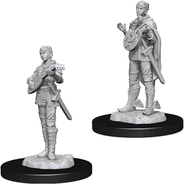 D&D NOLZURS Marvelous Unpainted Miniatures Female Half Elf Bard