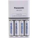 Panasonic Eneloop Quick Charger + 4 AA Batteries