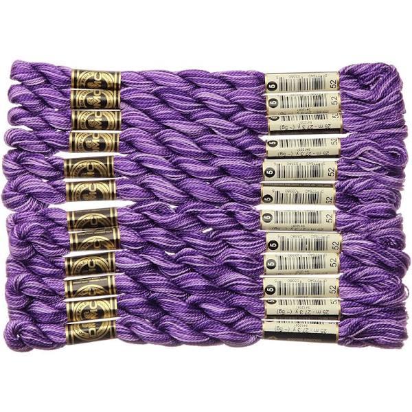 DMC Pearl Cotton Skein Size 5 27.3yd Variegated Violet