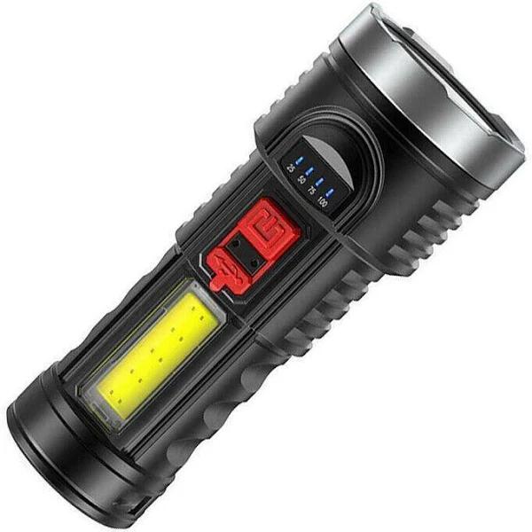 Super Bright Torch 6 Led Flashlight USB Rechargeable Tactical Light Stock AU