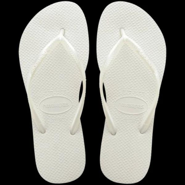 Havaianas Slim Flip Flops White Women - 33-34