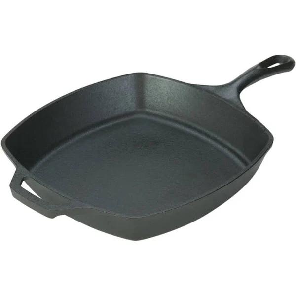 Lodge Cast Iron Square Skillet, 10.5 Inch