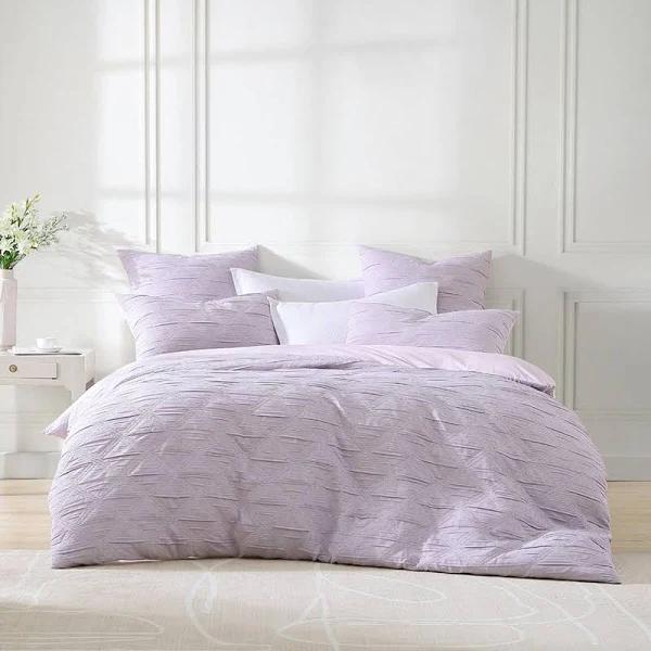 Reine Lilac Quilt Cover Set Queen