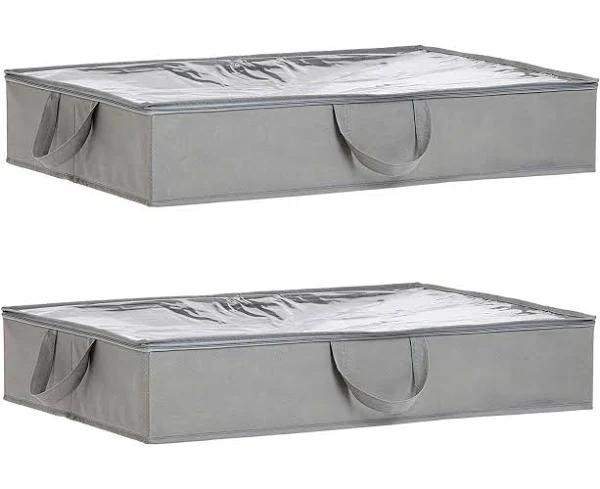 2 Pack Fabric Underbed Storage Bags - AfterPay & zipPay Available