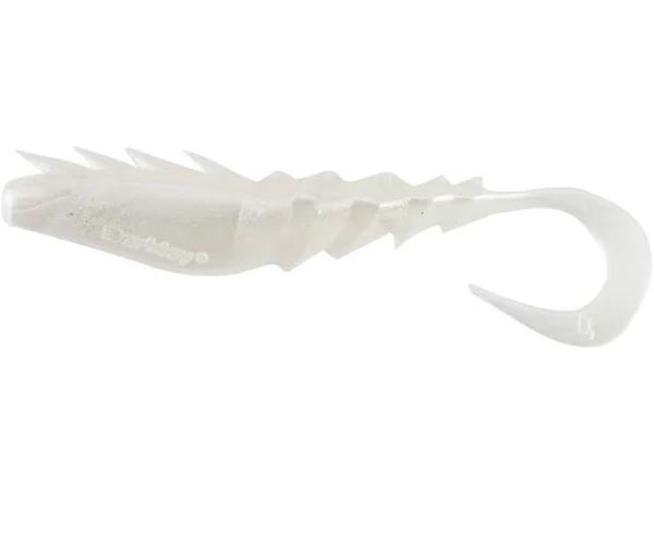 Berkley Gulp Alive Nemesis Prawn Curl Tail 4 Inch / Pearl White