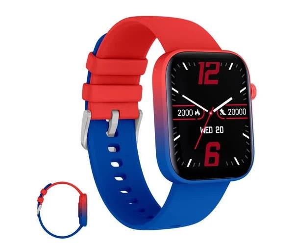 Smart Watch Fitness Tracker 1.8" Touch Screen 108 Sports Waterproof Heart Rate/sleep Monitor/Pedometer/Calories-Red+Blue