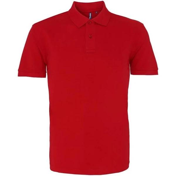 Asquith & Fox Mens Plain Short Sleeve Polo Shirt (Cardinal Red) (2XL)