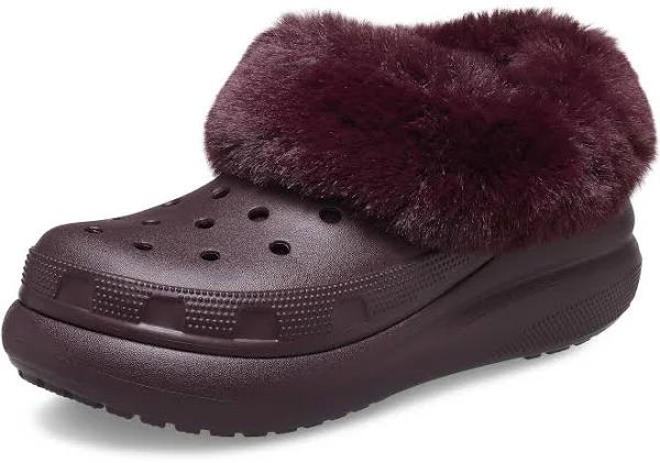 Crocs Unisex Furever Crush Clog - Dark Cherry