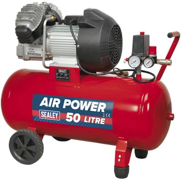 Sealey Air Compressor 50L V-Twin Direct Drive 3HP