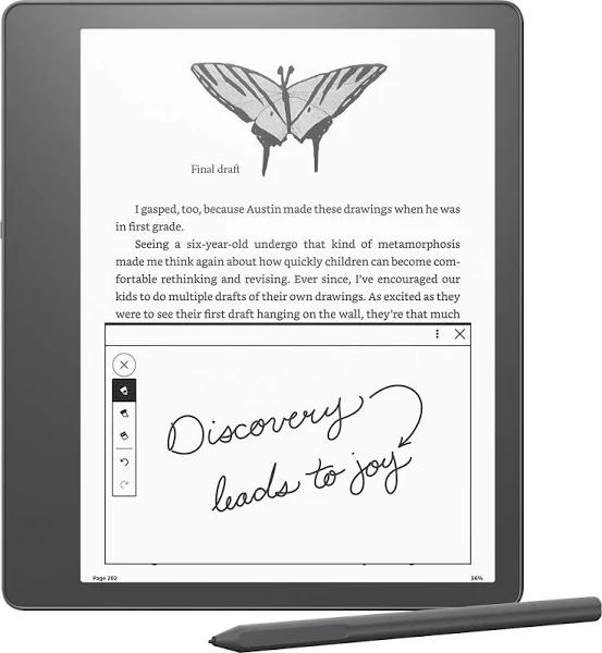 Amazon - Kindle Scribe E-reader 102 Display with Premium Pen 32GB - 2022 - Gray - B09BSGFTHY - 840080551487