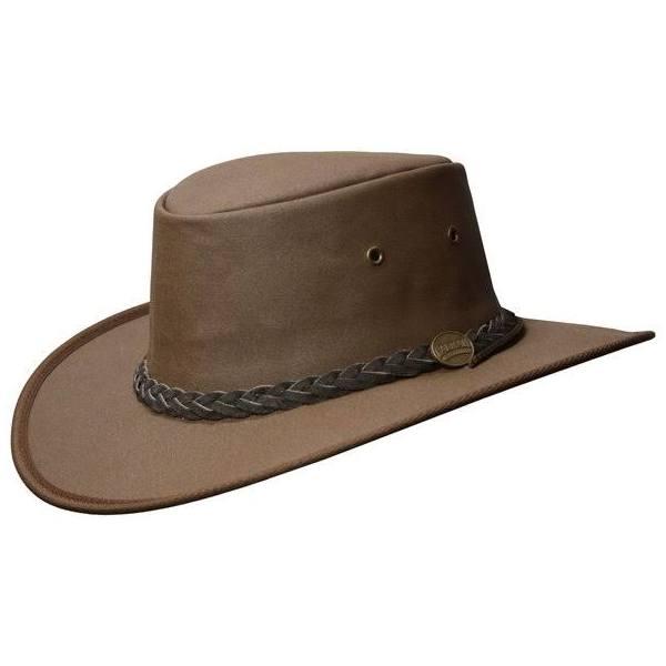 Barmah 1054 BR Brown Drover Allover Canvas Hat S (54-55cm - 6 7/8)