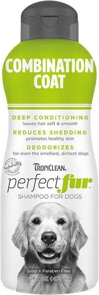 Tropiclean Perfect Fur Combination Coat Shampoo for Dogs - 473 ml