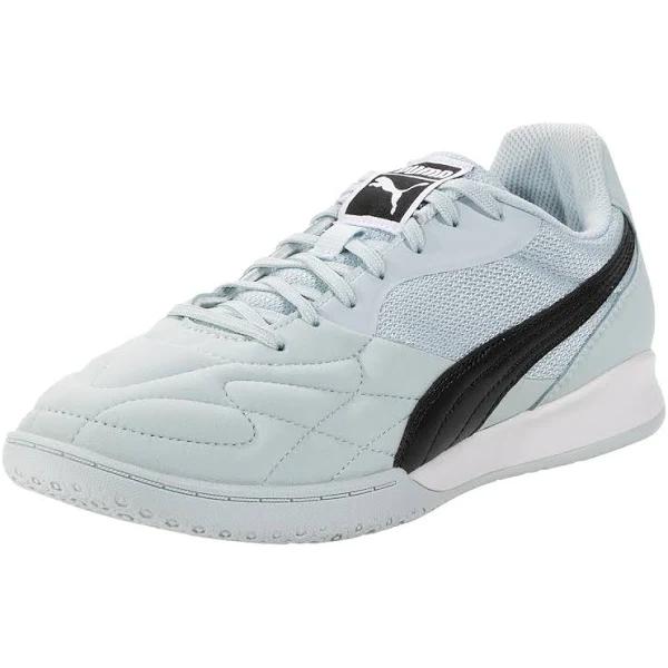 Puma King Top It Indoor Soccer Shoe Frosted Dew/Puma Black/Frosted Dew in White - Size 5.5