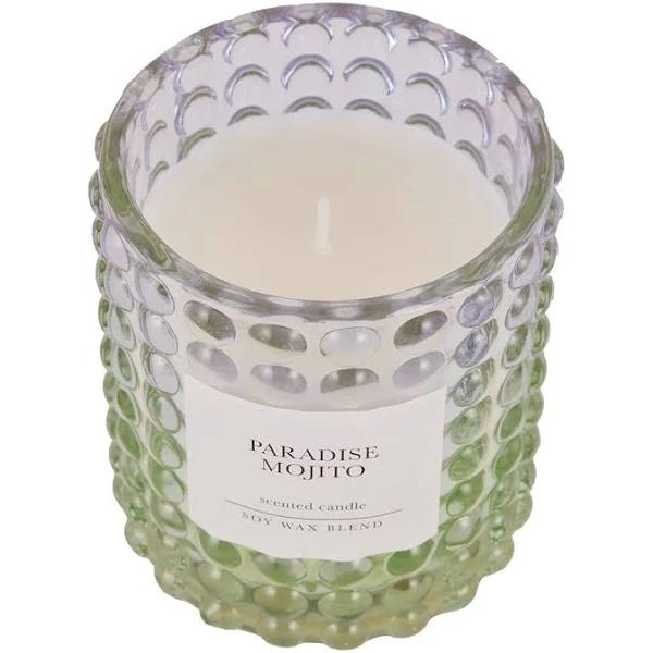 Kmart Paradise Mojito Ombre Bubble Soy Wax Blend Scented Candle